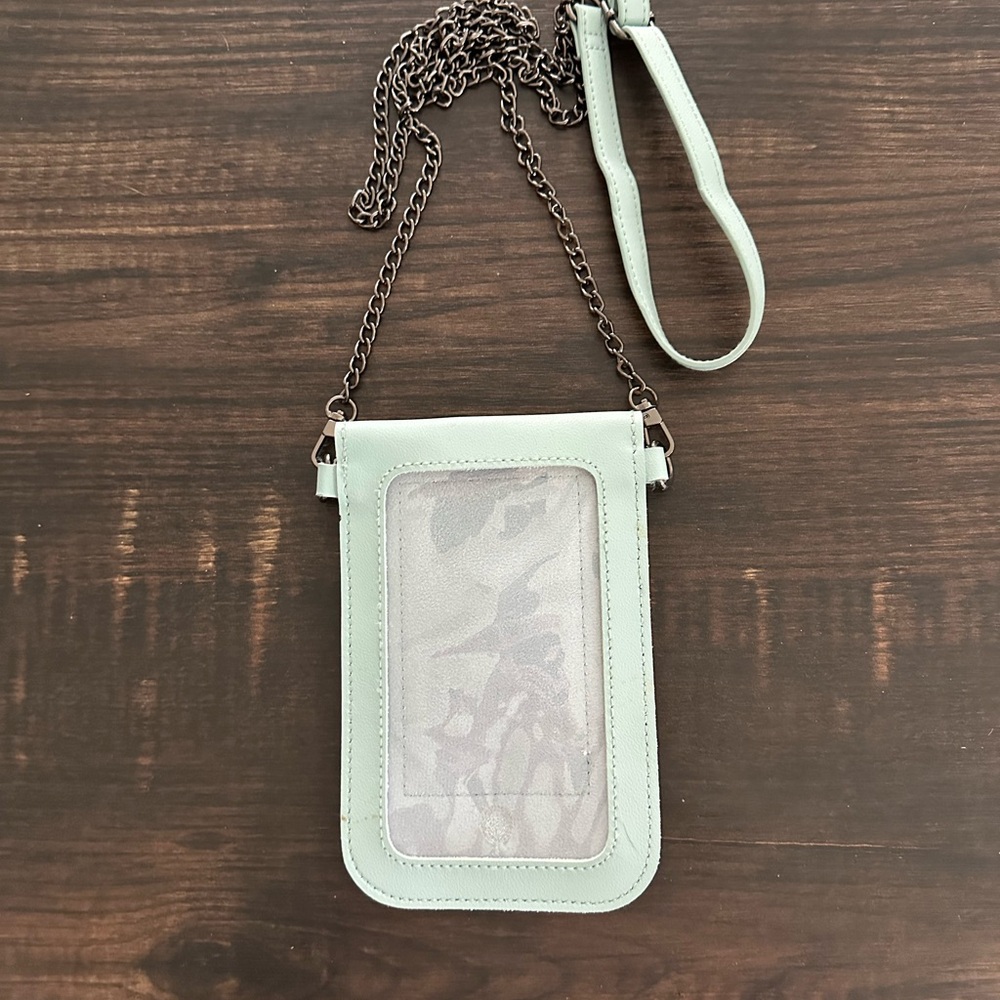 Ice Blue Crossbody Phone Pouch